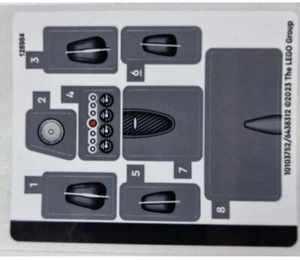 New LEGO  SPEED CHAMPIONS Sticker Sheet 76915 Speed Champions Pagani Utopia - Picture 1 of 1