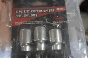 Tooluxe 00216L 1/2" Drive Ultra Long Extension Bar Set, 3 Piece | 18", 24", 30" - Picture 1 of 3