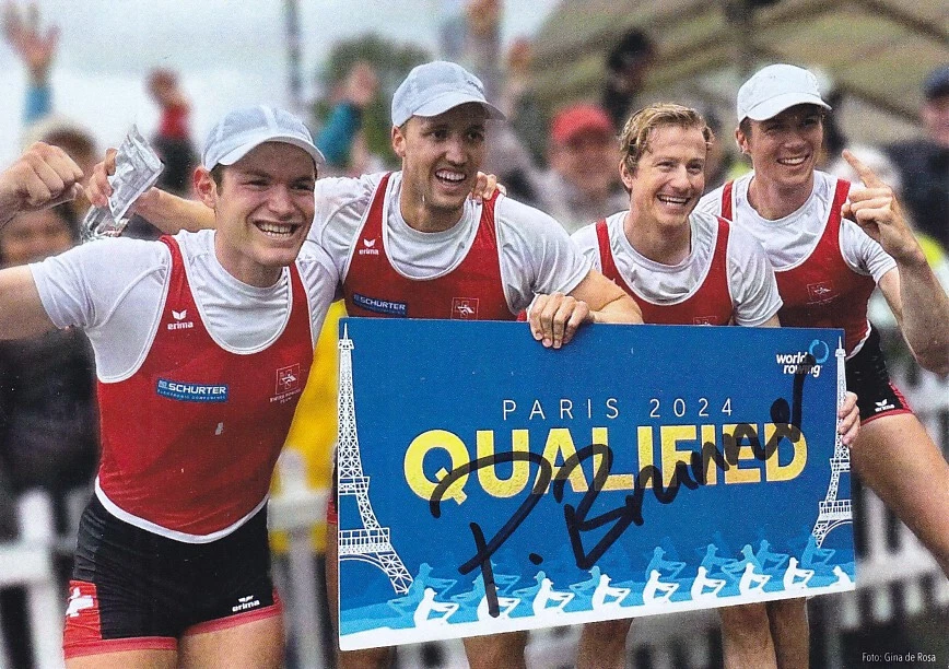 Patrick BRUNNER - Schweiz, Rudern, Olympia 2024, Original-Autogramm! - Bild 1 von 1