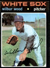 1971 TOPPS WILBUR WOOD 436 VG-EX BASEBALL CHICAGO WHITE SOX