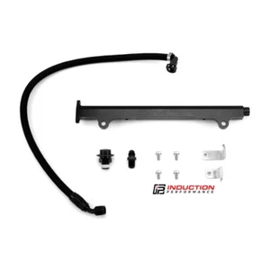 AMS Performance Black CNC Fuel Rail For 2008-2015 Mitsubishi Lancer Evo X - Foto 1 di 1