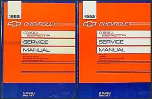 1992 Chevy Corsica Y Beretta Tienda Manual Originales OEM Lt Gt Gtz Reparación - Imagen 1 de 3