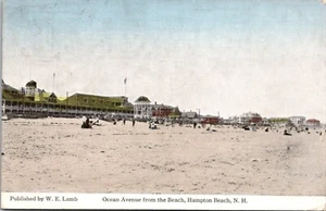 Postal Ocean Ave. de Beach Hampton Beach New Hampshire - Imagen 1 de 2