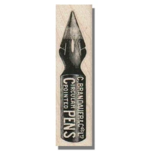 Pen Tip, Mounted Rubber Stamp, Art Stamp, Pen, Pencil, Writing Ink, Mixed Media - Picture 1 of 13