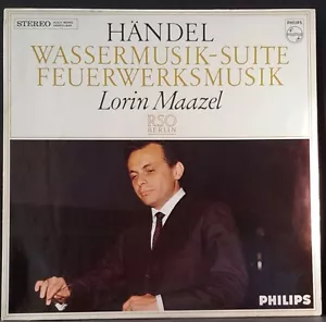 PHILIPS D 88083Y HANDEL WASSERMUSIK MAAZEL RSO BERLIN ORIGINAL HOLLAND PRESS - Foto 1 di 3