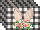 Easter Placemats 12 X 18 Inch Bunny Buffalo Plaid Table Mats Set Of 4 Clearance