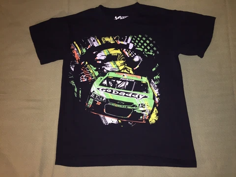 Go Daddy Danica Patrick Chase Short Sleeve Black T Shirt Men’s S Excellent Cover