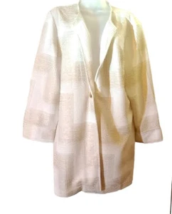 Travelers Collection Chicos Zig Zag Crushed Jacket Sz 3 NWT - Picture 1 of 5