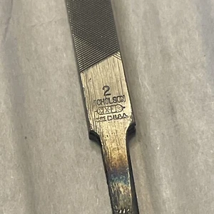 NICHOLSON 6" Pillar File Narrow 2 Cut 1/4” XF Made in USA 🇺🇸 New NOS - Picture 1 of 7
