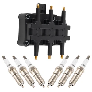 1pcs Ignition Coil & 6pcs Spark Plugs For Chrysler Town & Country V6 3.3L 00-10 - Picture 1 of 12