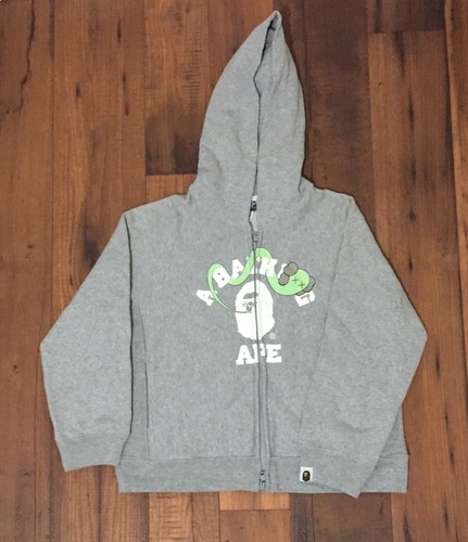 A BATHING APE (BAPE) Felpa con cappuccio A Bathing Ape BAPE KIDS Kaws grigia taglia 130 5Y 6Y