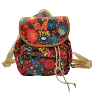 LILY BLOOM Playful Garden Backpack Mini Backpack Floral Cat - Picture 1 of 5
