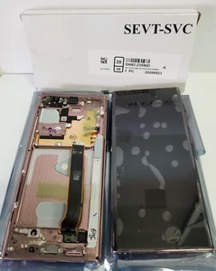 Samsung galaxy Note 20 Ultra Bronze LCD Touch Screen Digitizer + Frame OEM N986 - Picture 1 of 7