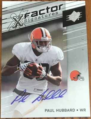 2009 SPx X-Factor Autographs Paul Hubbard X-PH Cleveland Browns - Image 1 of 2