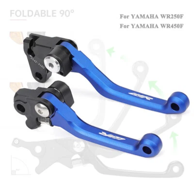 For 2001-2016 YAMAHA WR250F WR450F CNC Pivot Brake Clutch Levers Off-Road Racing - Image 1 of 4