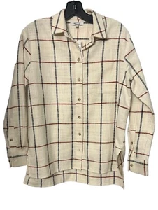 Madewell weiches Flanell XXS Oversized Ex Boyfriend Hemd in Fensterscheibe Neu mit Etikett - Bild 1 von 18