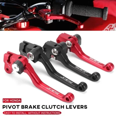 Pivot Brake Clutch Levers For HONDA XR250L XR250R XR600R XR 400/250/230 Motard - Image 1 of 4