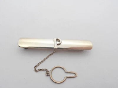 Fermacravatta in Argento 925 con Lettera - P - Iniziale Nome - Alfabeto - Immagine 1 di 4