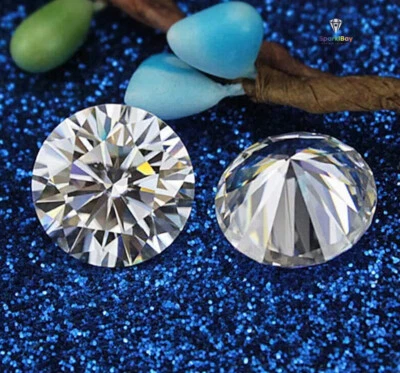 2 Pcs Loose CVD lab Grown Diamond 4 mm Round D F- IF GIE Certified Diamond - Image 1 of 4