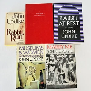 John Updike HCDJ Lot of 5 Rabbit Run, Redux, at Rest, Museums, Marry Me - Picture 1 of 24