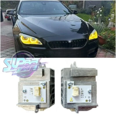 Yellow Angel Eye DRL LED Module For 16-19 BMW M6 640i 650i 640iX 650iX Headlight Foto 1 de 4
