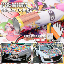 24"x60" JDM USDM Anime Graffiti Sticker Bomb Vinyl Decal Sticker Wrap Sheet #MAR