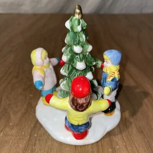 DEPT 56 SV Accessory Kids Around The Tree 50946 1986 No Box - Picture 1 of 5