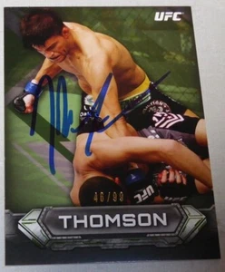 Josh Thomson Signed 2014 Topps Knockout Green Card #57 BAS COA 46/99 StrikeForce - Picture 1 of 10
