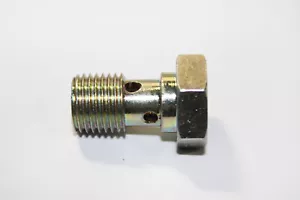 Hohlschraube Benzinanschluß / Benzin Vergaser M12 x 1,25 gelb verzinkt Solex usw - Picture 1 of 6