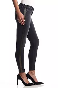 Jeans super skinny nuovi con etichette Hudson Luna vita media alla caviglia taglia 26 Cosmonaut WMA4131DIN - Foto 1 di 4