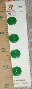 Le Chic Knöpfe 391-13 mm 9/16" 4 Stück hellgrün NEU schneller Versand - Bild 1 von 3