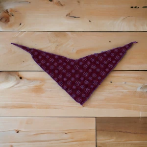 Red Snowflake Buffalo Check Christmas Dog Bandana Small - Imagen 1 de 4