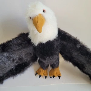 Folkmanis Águila Calva Americana Marioneta de Mano Pájaro Peluche Nuevo 28" Envergadura Descripción! - Imagen 1 de 20