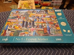 Rompecabezas completo HOUSE OF PUZZLES 1000 piezas "MERCADO FESTIVO" #5 diferencias - Imagen 1 de 1