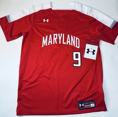 NUEVA Camiseta Roja de Béisbol Under Armour Maryland Terrapins Talla L Auténtica Foto 1 de 4