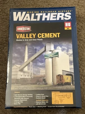 NEW Sealed Walthers Cornerstone Railroad - VALLEY CEMENT - 933-3098 - HO Scale - Image 1 of 4