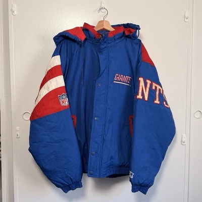 Chaqueta de iniciación vintage de los New York Giants, XL Foto 1 de 4