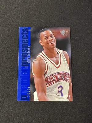 1996-97 SP - Premier Prospects Allen Iverson #141 (RC) - Imagem 1 de 2