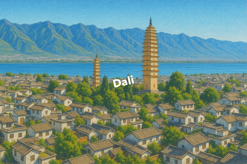 Arte a lápiz de colores Dalí (imagen generada IA) Foto 1 de 1