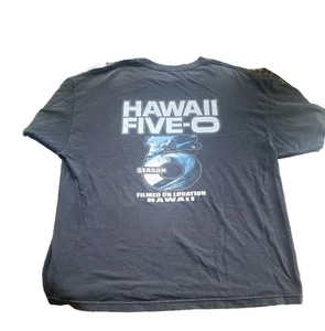 Camisa Hawaii Five O Film Crew Para Hombres 2XL Temporada 5 Camisa Negra (Manchas) - Imagen 1 de 5