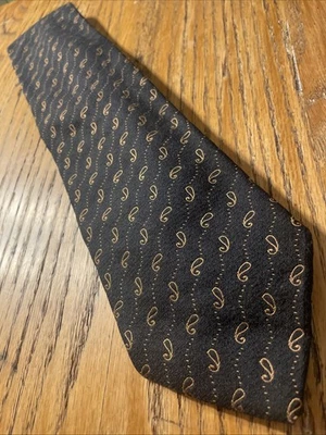 Corbata de cachemira gruesa de seda y lana Joseph Abboud usada en excelente estado hecha en Italia Foto 1 de 4