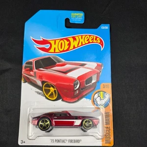 2016 Hot Wheels Kmart #123 Muscle Mania 3/10 '73 PONTIAC FIREBIRD Red w/Gold MC5 - Picture 1 of 3