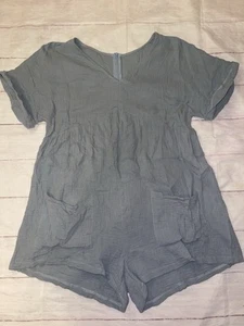 Women’s XL Blue Romper NEW - No Stretch - Imagen 1 de 3