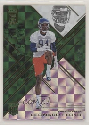 2016 Donruss Elite Elite Rookies Green /99 Leonard Floyd #105 Rookie RC - Image 1 of 2