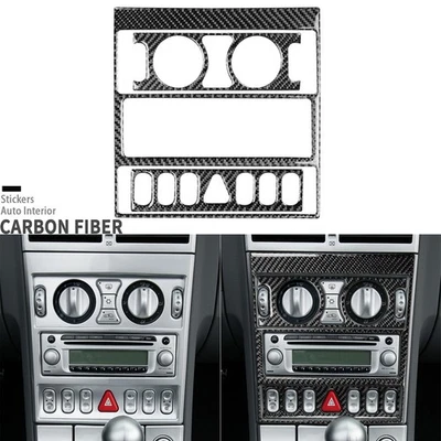 3Pcs Real Carbon Fiber Console AC CD Panel Cover For Chrysler Crossfire 2003-08 - Image 1 of 4