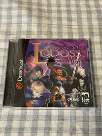 Record of Lodoss War Sega Dreamcast 2001 DC CIB Complete with Manual