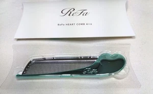 ReFa Aira Heart Aira Compact Folding Comb Japan Emerald Aqua Smooth Hair Cute - Picture 1 of 1