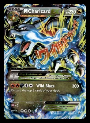 M Charizard EX 69/106 Ultra Rare XY Flashfire Pokemon Card - Image 1 of 2