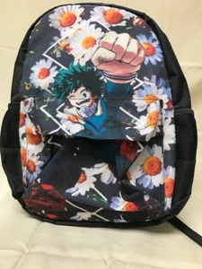 Izuku Midoriya My Hero Academia UA Hero 3-Pc Backpack Flowers  - Picture 1 of 4