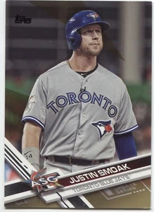 JUSTIN SMOAK 2017 Topps Update GOLD Parallel #/2017 - TORONTO BLUE JAYS - US272 - Picture 1 of 1